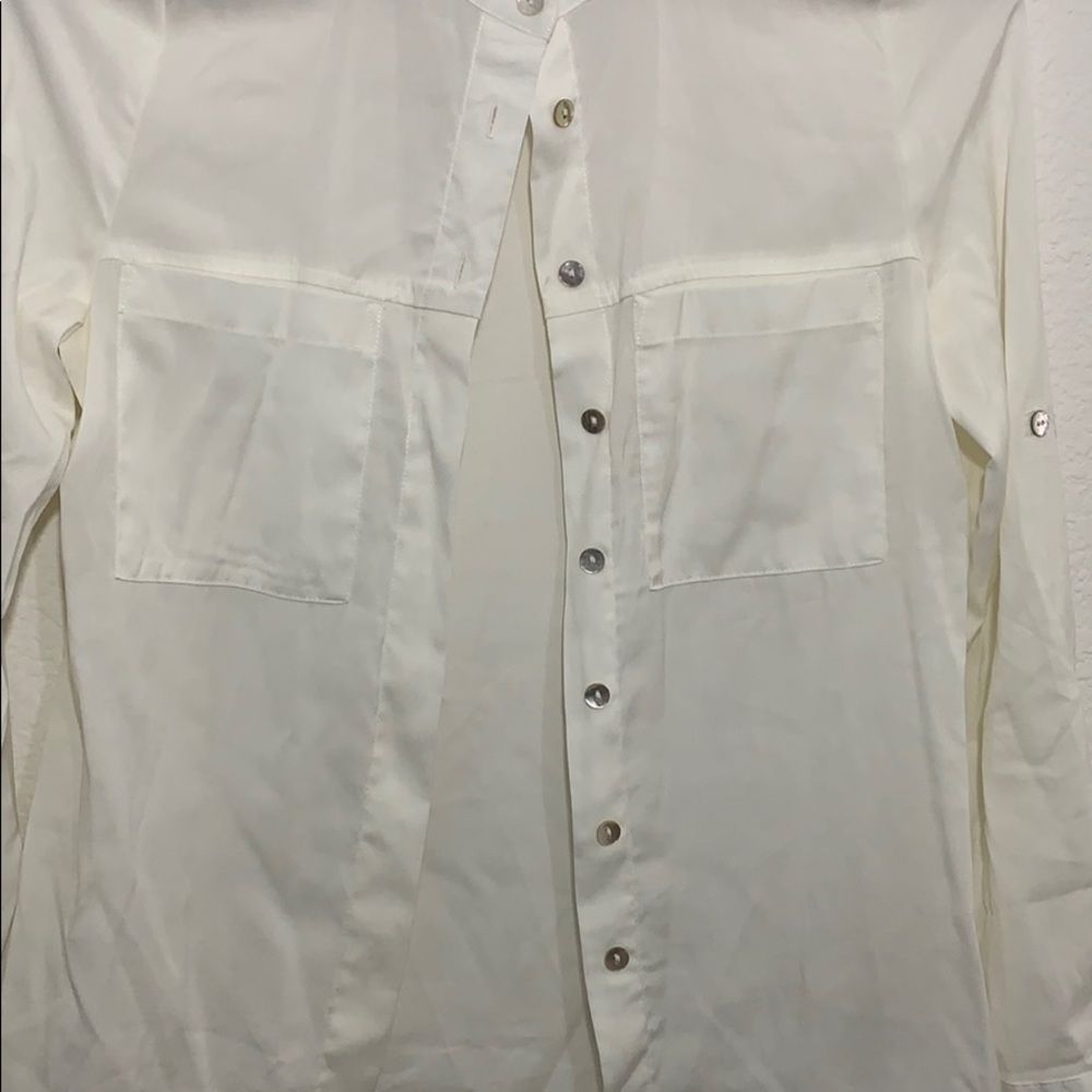 Bossini white button down-xs - Picture 4 of 7